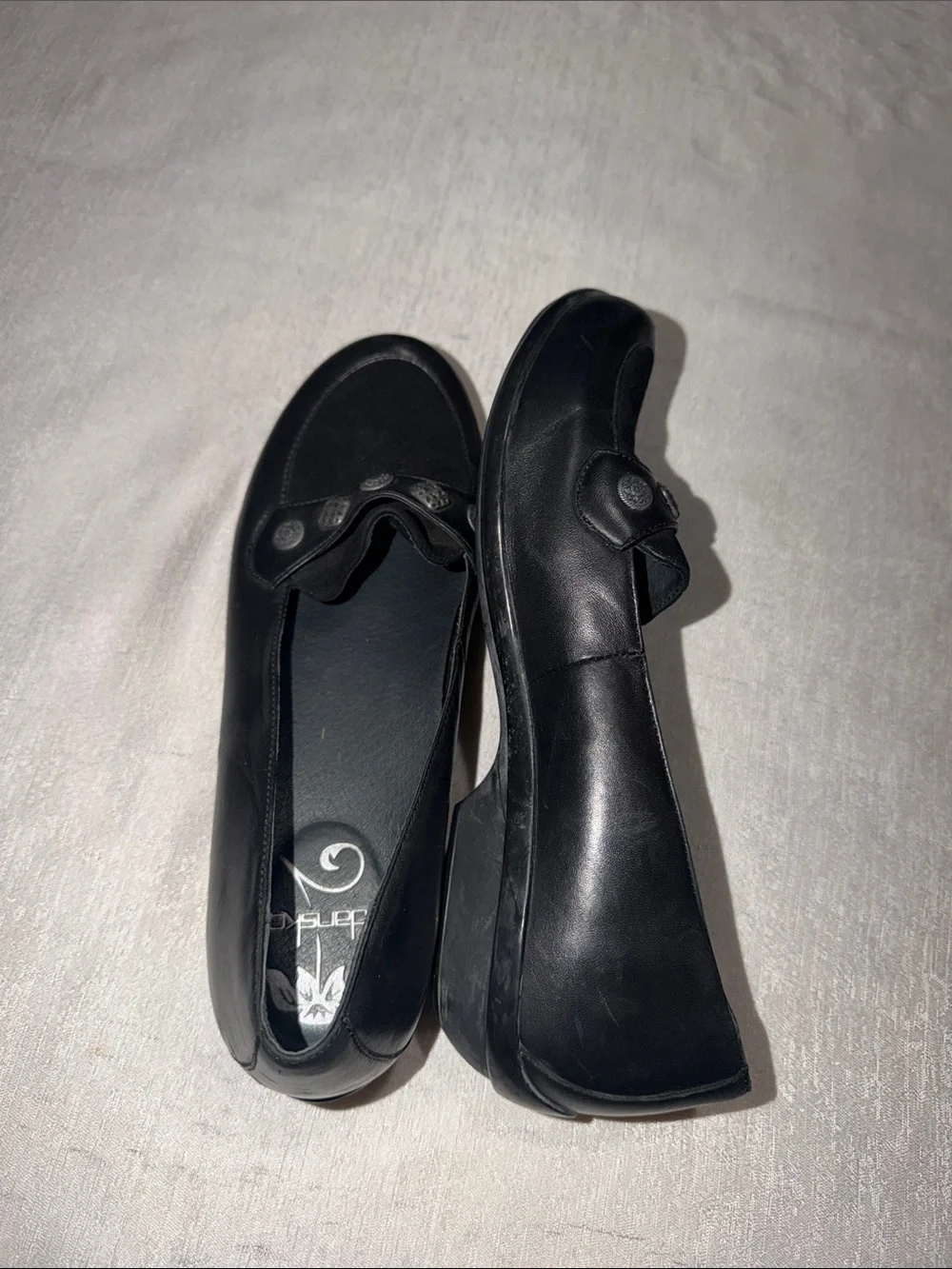Dansko Olena Women's Black Slip-On Loafers Classic Comfort Vintage Style Size 41